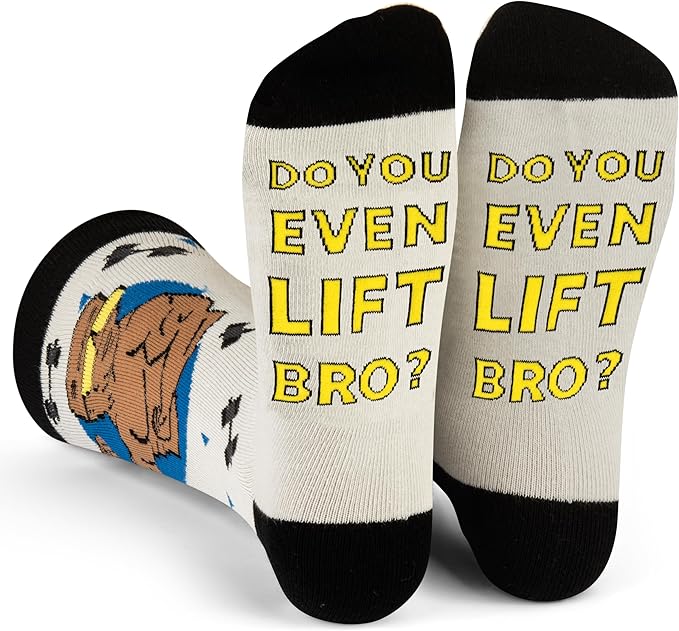 Lavley Funny Socks for Sports Fans and Players - Cool Novelty Gifts for Men, Women, & Teens