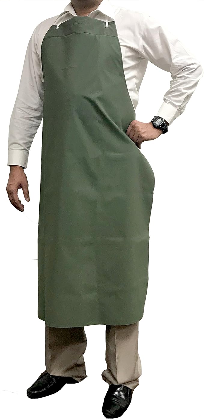 KLEEN CHEF Everyday General Use Polyester Dishwashing And Heavy Duty PVC Leather Apron