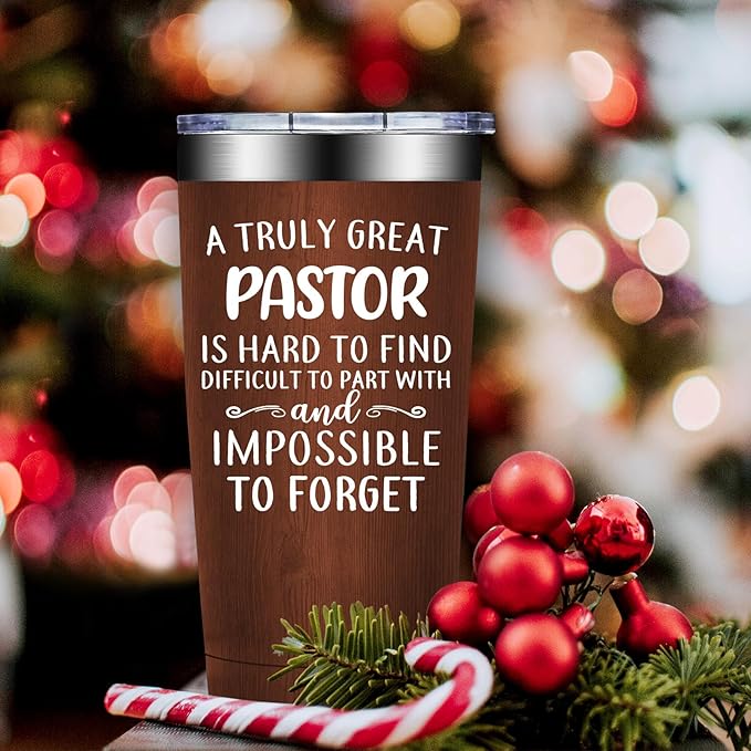 Pastor Gifts for Men - Pastor Christmas Appreciation Gifts - Thank You, Religious, Christian Gift for Pastors - 20oz Tumbler