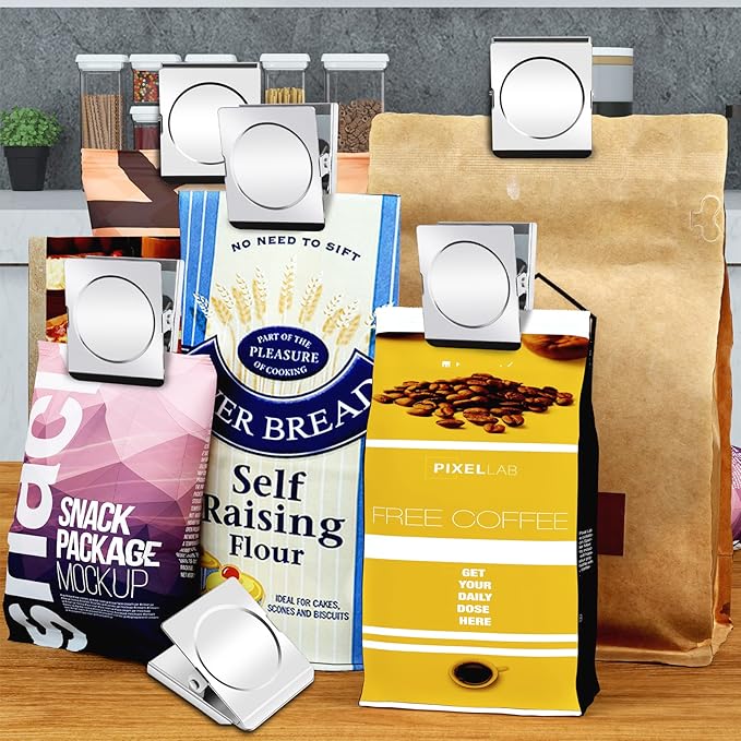 Grtard Strong Magnetic Clips, 2.2 Inch Extra Large Magnetic Clips Heavy Duty, 6Pack Magnet Clip for Fridge, Clip Magnets for Refrigerator, Whiteboard, Classroom, Kitchen, Office Organizer
