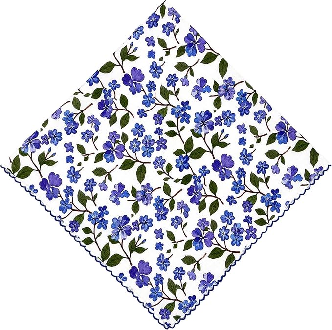 21x21 inches 100% Cotton Bandana for Women - Soft Square Scarf, Multi-Purpose Head Covering, Hair Bandana