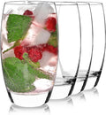 Luigi Bormioli Crescendo Highball Glasses, Set of 4-20 Oz Lead-Free Crystal Tall Tumblers with Thick Base - Laser Cut Rims, Classic for Cocktails, Water, Long Drinks - Made in Italy, Dishwasher Safe