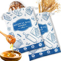 2-Pack Beeswax Bread Bags for Homemade Bread，Reusable Sourdough Storage Bags with Premium Beeswax Coating for Loafs Baguette Fresh Keeping,Great Baking Essentials and Gifts for Families & Friends.
