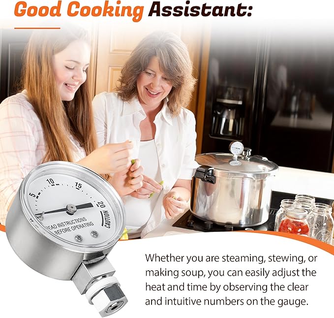 85772 Pressure Canner Steam Gauge,Presto Pressure Cooker Parts 82237 82121 for Presto Pressure Canner 01/CG22, 175001,175005,175006, 175107, 01781, 0178001,Pressure Cooker for Canning