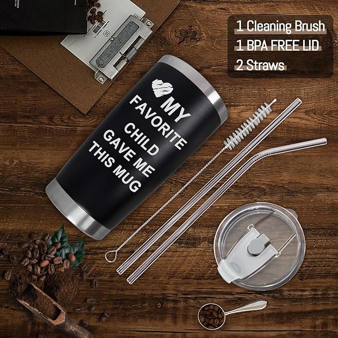 Best Mom Ever, Best Dad Ever Tumbler Cup, Father's Day Gifts for Dad Men, Mother's Day Gift for Mom Women from Daughter Son, Gifts for Grandpa Husband Wife Uncle- Tumbler 20 OZ