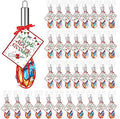 Nuogo 36 Sets Christmas Whisk Baking Supplies Gifts Christmas Neighbor Gifts Includes 8 Inch Stainless Steel Whisk,Greeting Cards,Ribbons,Plastic Bags for Home Cooking Supplies Xmas Stocking Stuffers