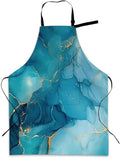 Kitchen Apron with Pocket,Waterproof Adjustable Neck and Long Ties, Cooking Baking Gardening Painting Apron for Women