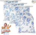 4 Pcs Reusable Beeswax Bread Bags for Homemade Bread 17" x12" Sourdough Storage Bags with Foodgrade TPU Lining Food Wraps to Keeping Fresh Loaf Fresh Freezer Baker Baking Supplies (Blue)