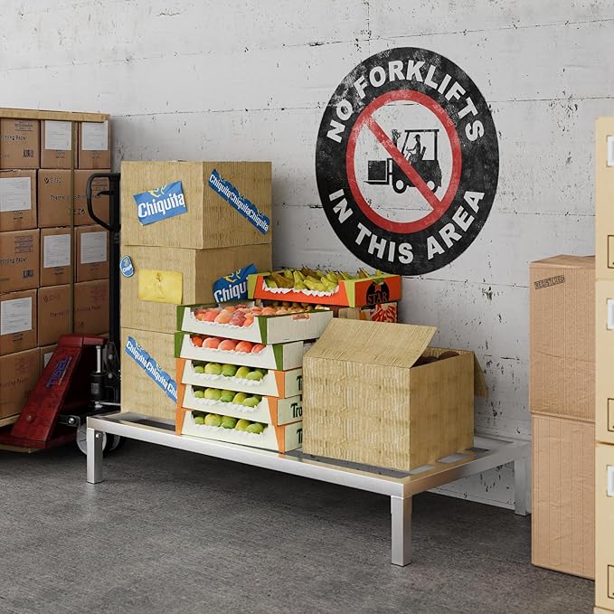 48" x 24" | 8" Off The Floor Aluminum Dunnage Rack | 1200 Lbs Capacity