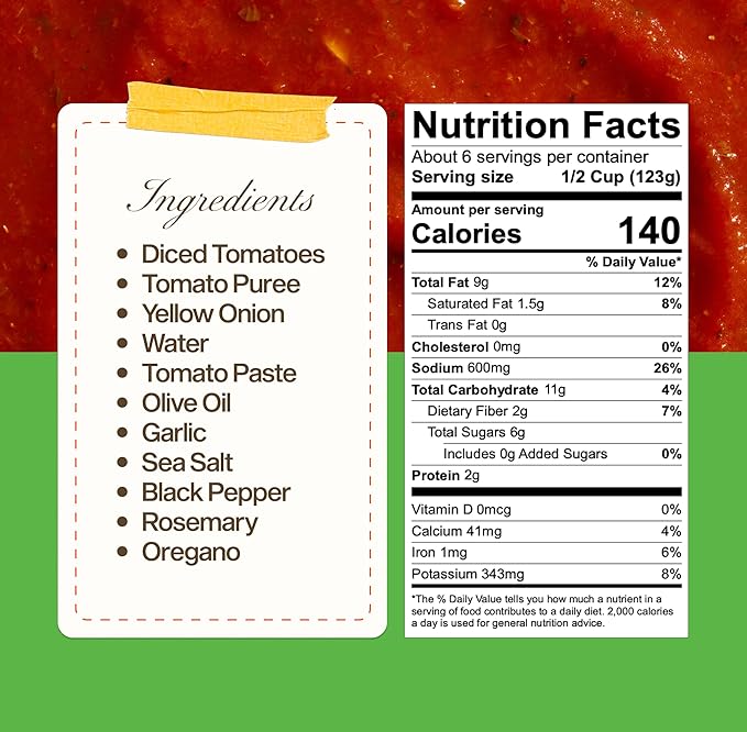 Sauz | Wild Rosemary Marinara (2 Jars) - Gluten-Free, Non-GMO, and 100% Delicious - Crafted in Small Batches for Michelin-Star Delight - Clean ingredients, 25 oz