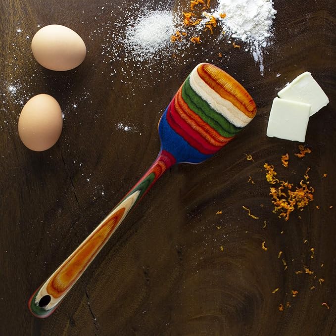 Totally Bamboo Baltique Marrakesh Collection 12-1/2" Wooden Spatula, Safe for Nonstick