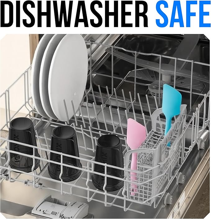 VELOMIX -6 PACK- Shaker Cups for Protein Shakes 20 oz - 6x Wire Whisk | Leak Proof Protein Shaker Bottle for Protein Shakes, Shaker Bottle Pack for Pre & Post Workout, Shaker Cup (ALL IN BLACK)