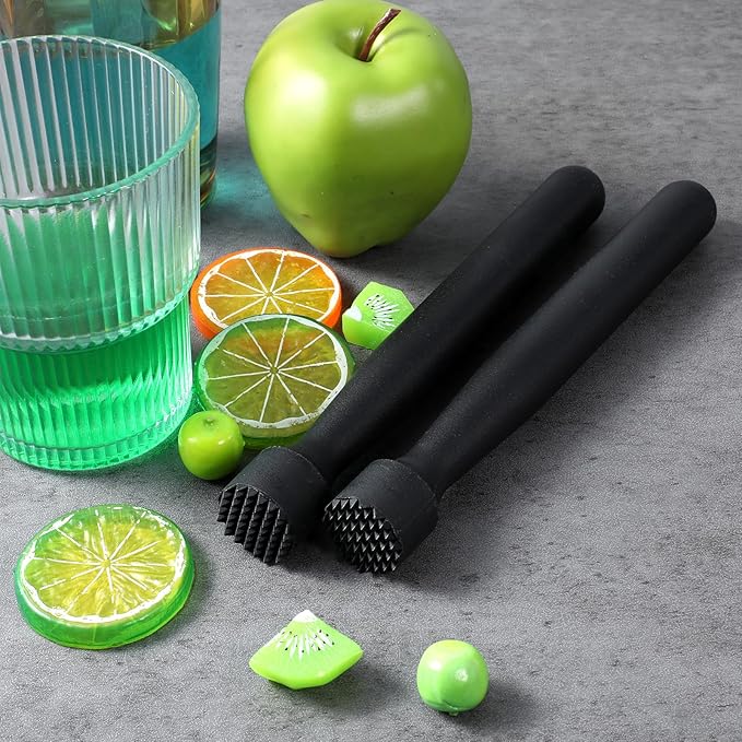 20 Pieces Muddler for Cocktails Plastic Bar Muddler Bulk 8 Inch Bar Accessories Tools Set for Home Ice Crusher Bartender Accessories Mojito Fruit Drink