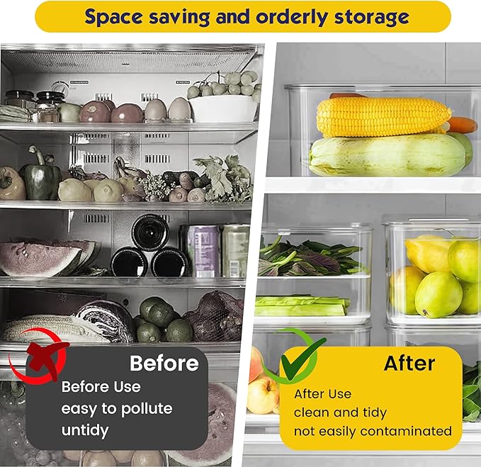 6 Pack NSF Food Pans with Lids, 1/4 Size 6'' Deep Commercial Food Storage Containers, Polycarbonate, Clear