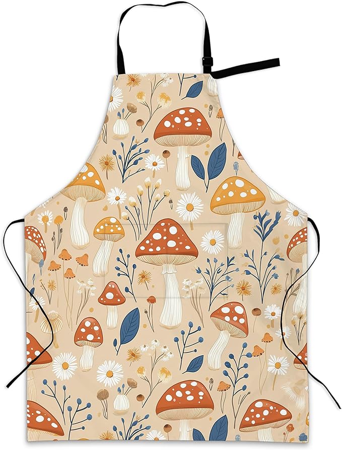 Adjustable Kitchen Apron with Pockets for Women and Men,Soft Chef Apron for Cooking, BBQ, and Grill