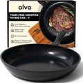 Alva Energy Nonstick Ceramic Frying Pan 11" - Lightweight, Easy to Clean and Made without PFAS, PFOA & PTFE - Induction and All Stovetop Compatible with Even Heat Distribution