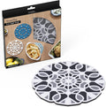 Peleg Design TriveTile Trivet Set – for Hot Pots and Pans - Fun and Decorative – Non-Slip Heat-Resistant Kitchen Trivets - Split into 3 Trivets, Holds 3 Dishes Simultaneously - 7x7 inches (Charcoal)