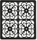 GASARÉ, Extra Large, Thick, Silicone Trivet for Hot Dishes, Pots, and Pans, Heat Resistant Mat for Countertop, Hot Pad for Kitchen, Easy to Clean, 12 x 10.9 x 3/8 Inches, Black