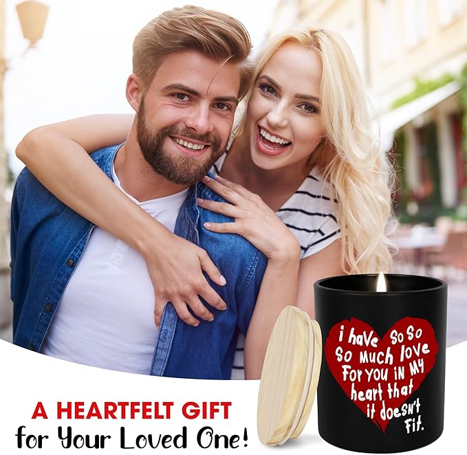 OASSIE Christmas Anniversary Wedding Gifts for Him - Long Lasting Vanilla Lavender Candles 10 oz - Birthday Gifts for Couple Him Her Boyfriend Girlfriend Husband Wife, Birthday Presents for Men Women