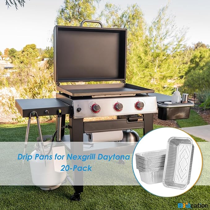 Aluminum Drip Liner for Nexgrill Daytona 3/4 Burner 720-1057 720-1058 720-1115, Grease Catcher Drip Liner for Nexgrill Grease Tray Replacement, Replacement for Nexgrill Daytona Drip Pan