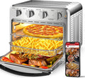 Geek Chef 16QT Air Fryer Toaster Oven, Convection Air Fryer Toaster Countertop Oven, with Bake, Toast, Broil and Warm Functions, Stainless Steel Electric Hot Oven Combo for Healthy Meals