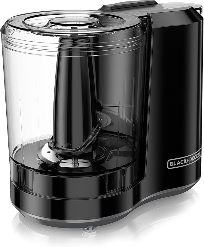 BLACK+DECKER, Improved Assembly, HC300B FreshPrep 3-Cup Electric Food Chopper, capacity