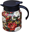 thermal teapot with infuser,Tea Pot with Infusers for Loose Tea,1000ML Thermal Teapot with Removable Infuser & Lid (D)