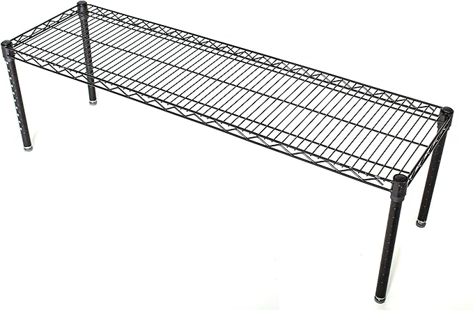 Omega Products Corporation 24" Deep x 24" Wide x 14" High Black Stationary Dunnage Rack