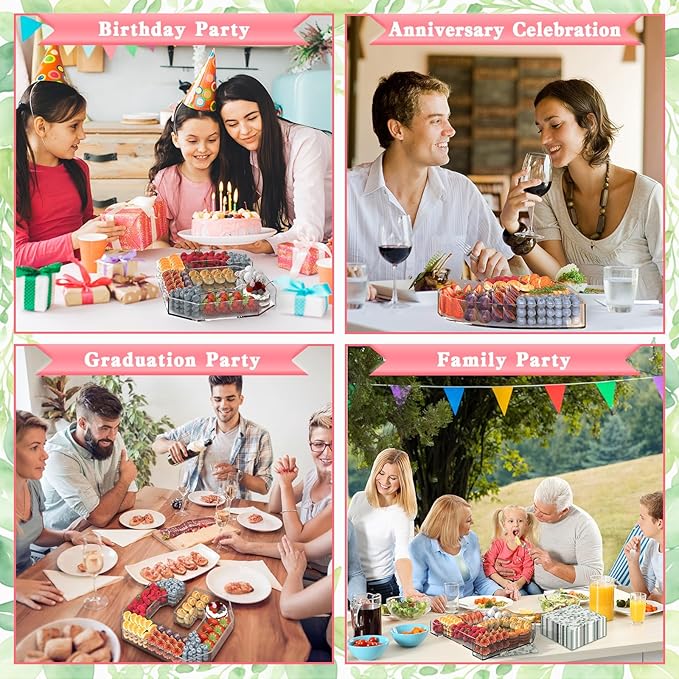 11" Acrylic Letter Charcuterie Tray, Charcuterie Letters Fillable Box for Food, Reusable Serving Cake Candy Dish Display Tray for Birthday Anniversary Party Decoration (Letter E)