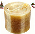 WELLIFE 120 Guests Gold Glitter Plastic Plates and Dessert Forks, 6.5 inch Disposable Dessert Plates, Durable Plastic Small Forks, Perfect for Catering, Parties &Weddings, regular