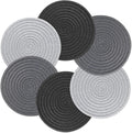 Trivets for Hot Dishes, 8 Inch Thicken Heat Resistant Pot Holders for Kitchen, 6 Pcs