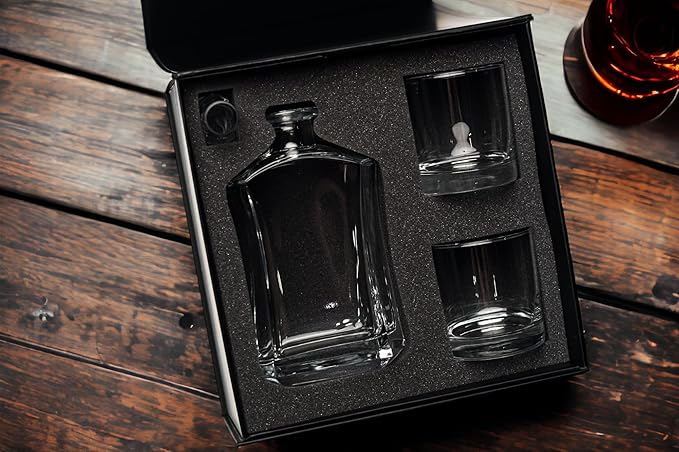 Alterd Industries Lawyer Gifts - Attorney Gift lawyer gifts for Men Court Case women office Whiskey Glasses Decanter Scales of Justice Law Office Esquire (Decanter W/2 Whiskey Glasses, Lady Justice)