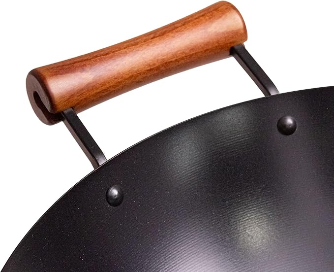 JOYCE CHEN Classic Series 14-Inch Preseasoned Carbon Steel Wok