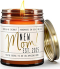 New Mom Gifts for New Mom Est. 2025 Candle, w/Coconut & Vanilla-Infused Essential Oils I Postpartum First Time Mommy Gifts I Push Presents I 50Hr Burn, USA Made