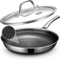 Non Stick Frying Pans, 12-inch with Lid, Induction Compatible Cooking Pan, PFOA Free Cookware