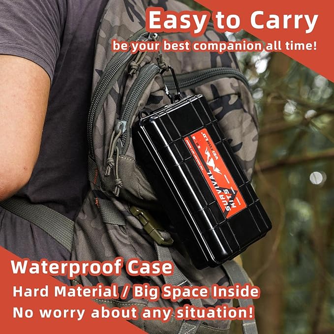 VEITORLD Gifts for Men Dad Him Christmas - Survival Gear and Equipment 12 in 1, Survival Kits - Cool Unique Fishing Hunting Birthday Gifts for Husband Teen Boy Boyfriend Women, Mens Stocking Stuffers