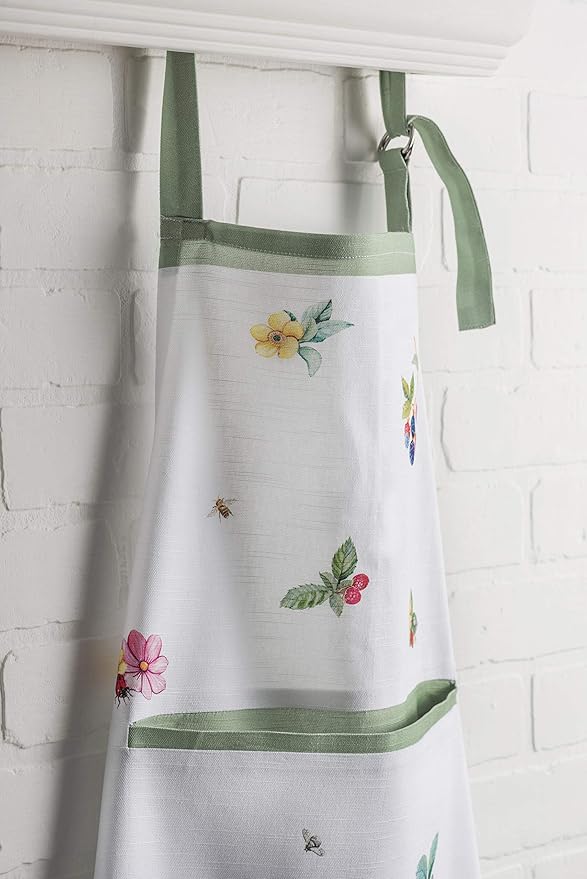 Maison d' Hermine 100% Cotton Apron for women with Pocket Kitchen Chef Apron for Men Cooking Gardening Server Waitress