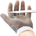 Dowellife Chainmail Glove, Cut Resistant Food Grade, Stainless Steel Mesh Metal Knife Cutting Glove for Butcher, Oyster Shucking Kitchen Mandoline Chef Slicing Fish Fillet (Small)