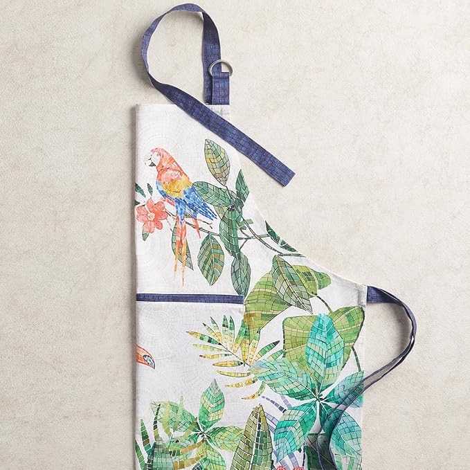 Maison d' Hermine 100% Cotton Apron for women with Pocket Kitchen Chef Apron for Men Cooking Gardening Server Waitress