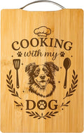 Bamboo Cutting Board, Personalized Gift for Dog Lovers, Kitchen Decor – Cooking with My Dog (Australian Shepherd)