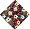 21x21 inches 100% Cotton Bandana for Women - Soft Square Scarf, Multi-Purpose Head Covering, Hair Bandana