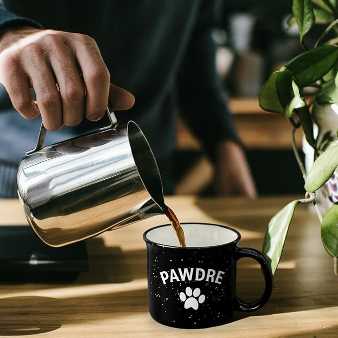 Cabtnca Dog Dad Christmas Gifts for Men, Pawdre Mug, Dog Fathers Day Birthday Christmas Gifts, Fur Dad Coffee Mug, 15 Oz