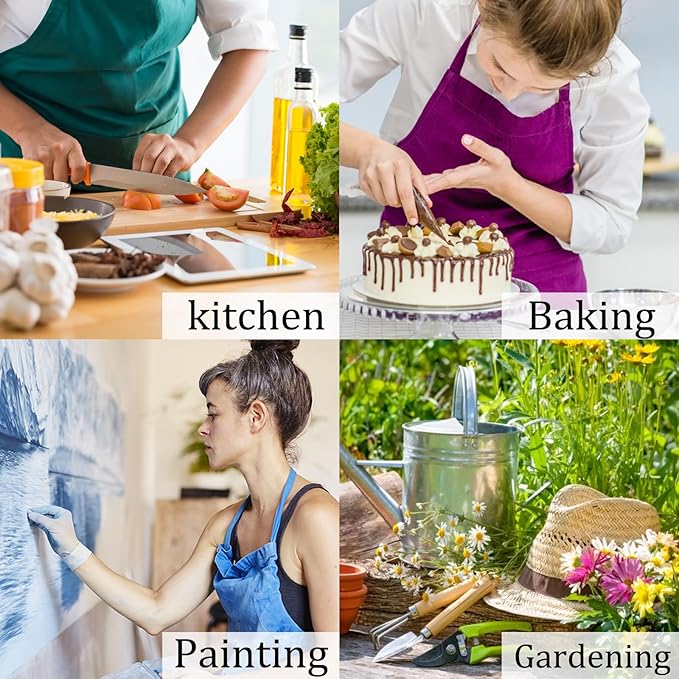 Whimsical Cat Apron,Oxford Fabric Adjustable Kitchen Apron with 2 Pockets,Waterproof Cooking Aprons for Men Women Mom Wife Dad,Ideal Gifts for Coffee,Shop,Baking,BBQ,Housewarming,28x33in