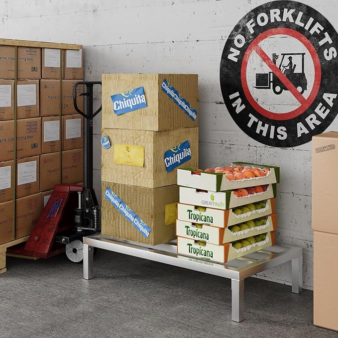 36" x 20" | 8" Off The Floor Aluminum Dunnage Rack | 1400 Lbs Capacity