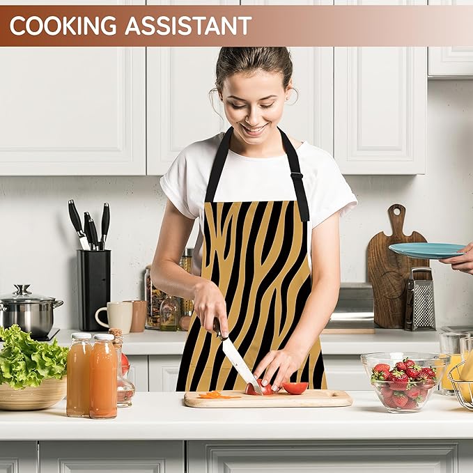 Adjustable Kitchen Apron with Pockets for Women and Men,Soft Chef Apron for Cooking, BBQ, and Grill
