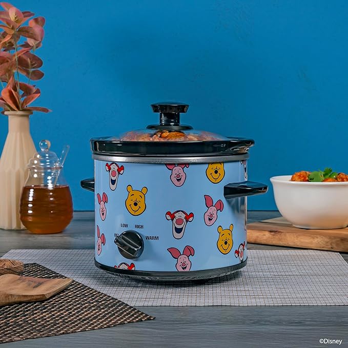 Uncanny Brands Disney Winnie the Pooh and Friends 2qt Slow Cooker - Small Kitchen Appliance