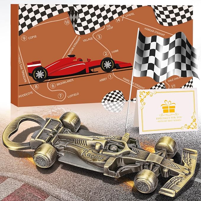 Racing Car Gifts for Men Women, Racing Car Bottle Opener, Unique Racing Gifts for Men Him Dad Boyfriend Husband Grandad, Beer Gifts Birthday Gifts Christmas Gifts for Men