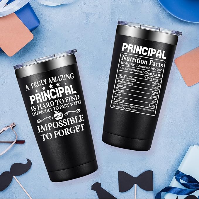 Principal Gifts - Principal Christmas Appreciation Gifts for Men - Principals Day, Teachers Appreciation Day Gift for Principals - 20oz Tumbler