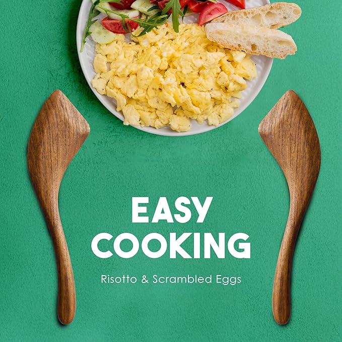 SHUMARU 11-Piece Handmade Teak Utensil Set – Premium Old Bali Teak Wooden Cooking Spoons & Spatulas, Eco-Friendly & Ergonomic Kitchen Tools Safe for Non-Stick Cookware