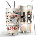 Hurman Resources Tumbler - Stainless Steel 20oz Straw Lid, HR Gifts For Women Men, Human Resources Professional Day Gifts For Coworkers Funny, HR Coffee Cups For Employees Staffs (HR01)